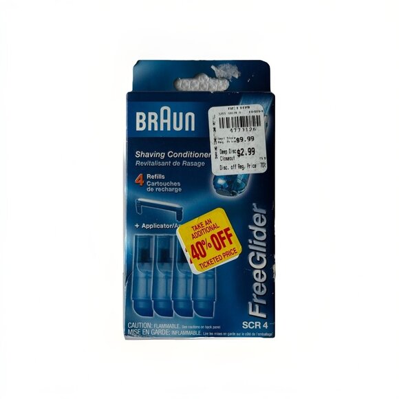 1 Pack Braun Shaving Conditioner 4 Refills SCR4 - Picture 1 of 6